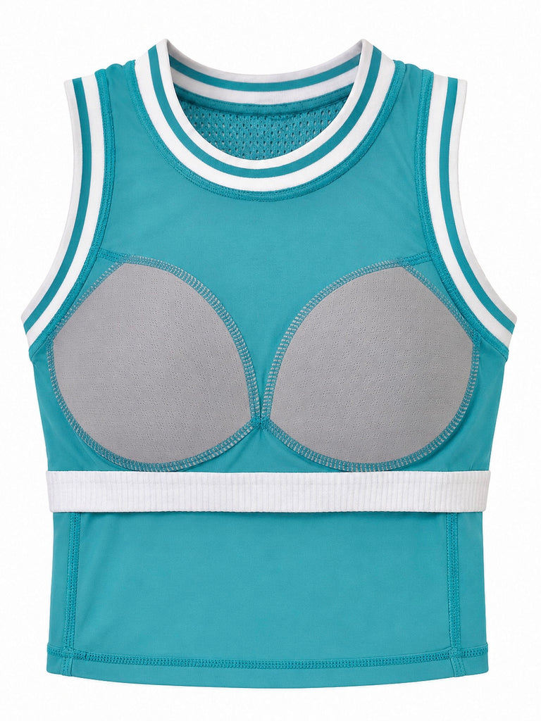 High Support Bra Top - Deep Aqua