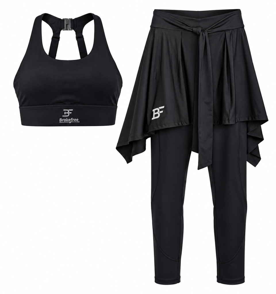 Compression 2in 1 Wrap Tights - Black