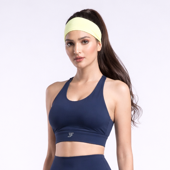 High Impact Adjustable Bra- Blue