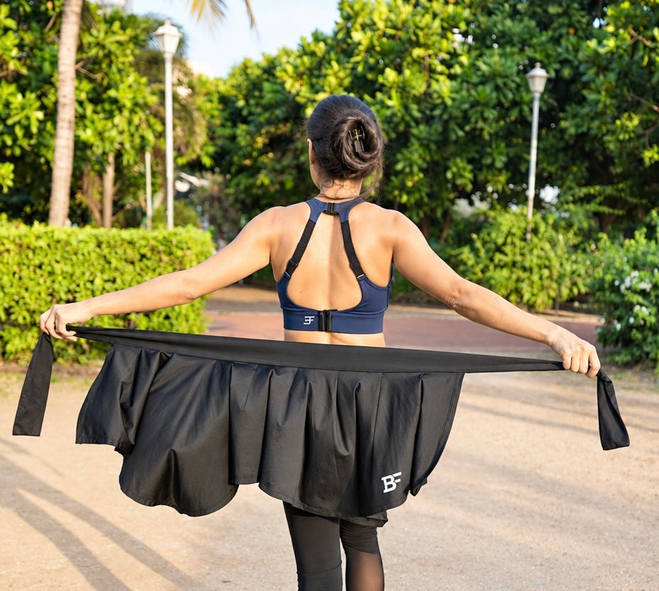 Compression 2in 1 Wrap Tights - Black