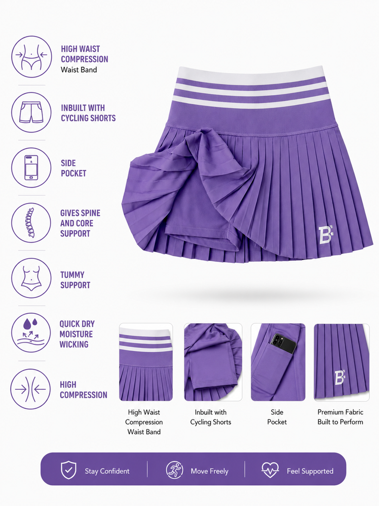 High Compression Skort - Purple