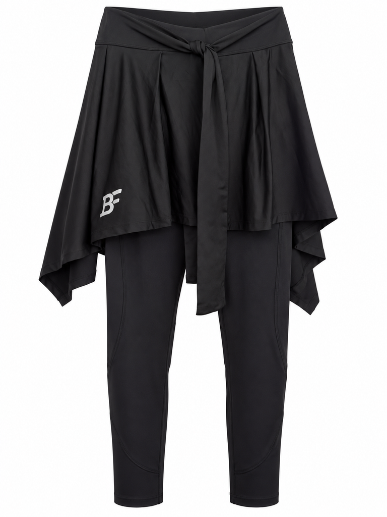 Compression 2in 1 Wrap Tights - Black