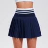 High Waist Compression Skort - Navy Blue