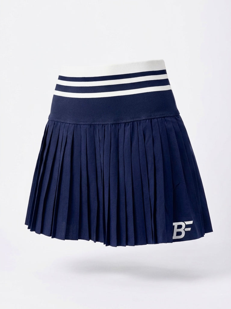 High Waist Compression Skort - Navy Blue