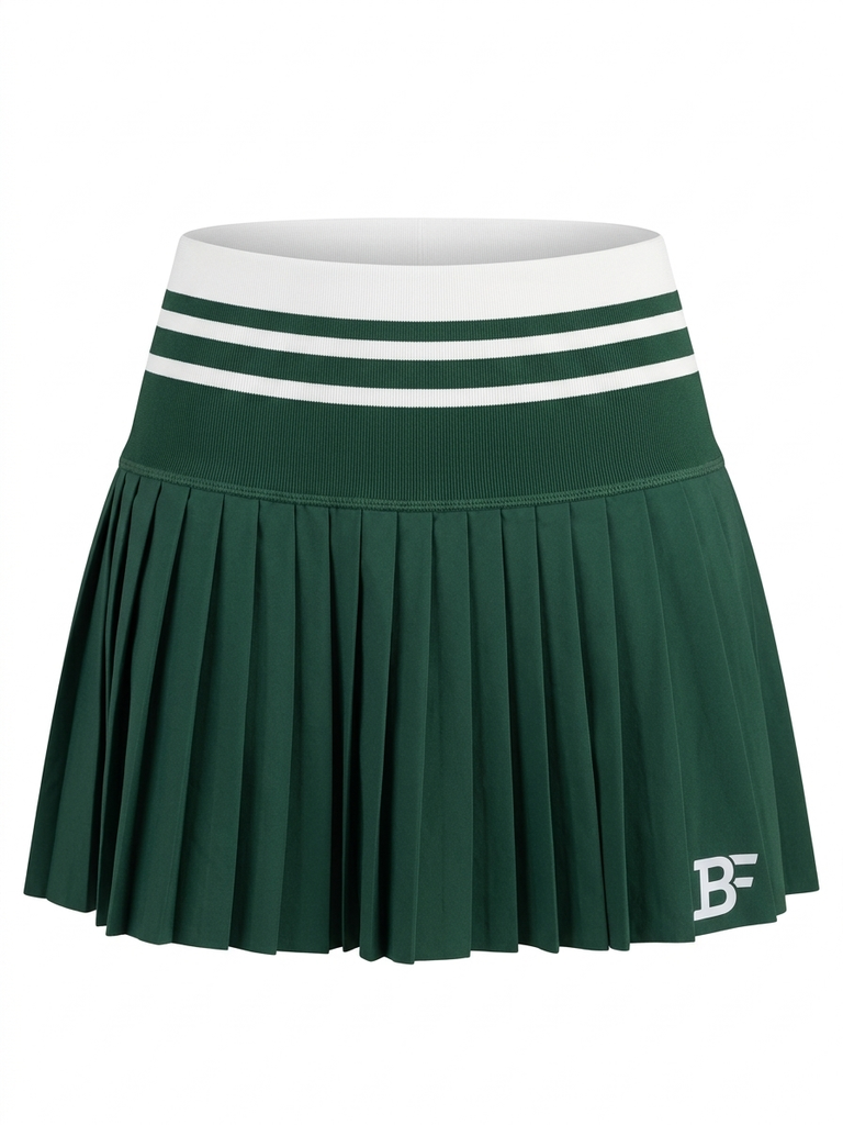 High Waist Compression Skort -Dark Green