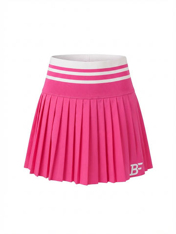 High Waist Compression Skort - Pink