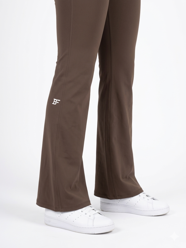 Compression 2in 1 Wrap Tights - Brown