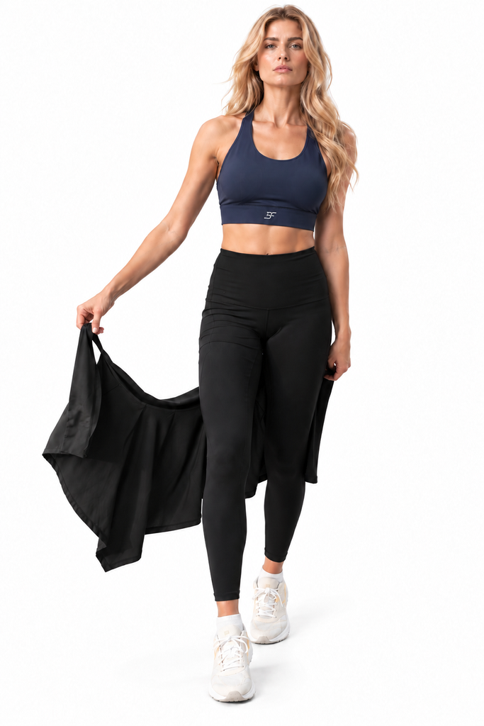 Compression 2in 1 Wrap Tights - Black