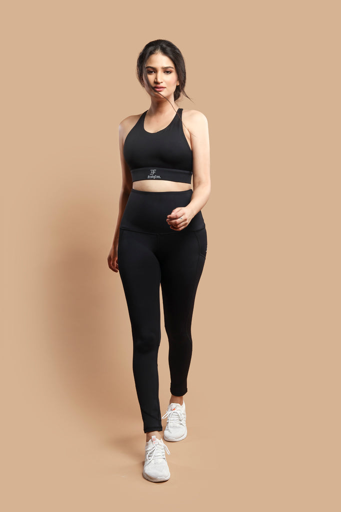 High Impact Performance Tights - Black - Brakefree