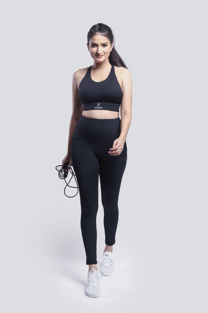 Support Performance Tights - Black - Brakefree