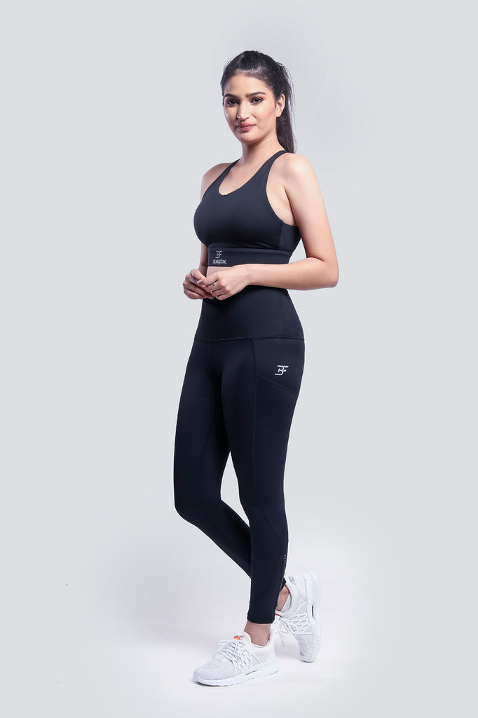 Support Performance Tights - Black - Brakefree