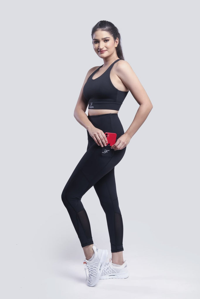 High Impact Performance Tights - Black - Brakefree