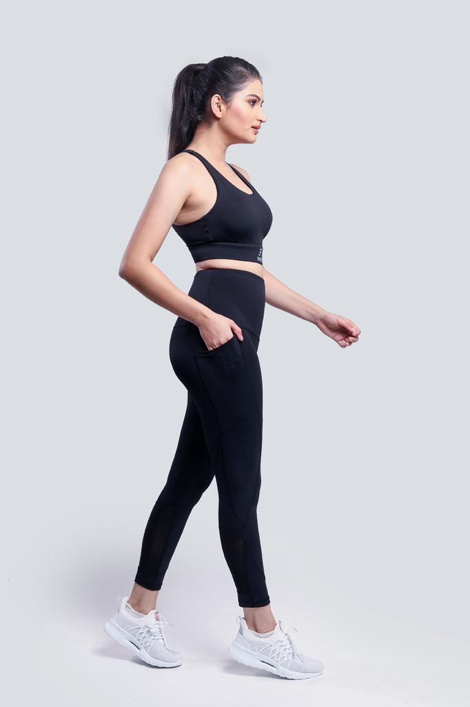 High Impact Performance Tights - Black - Brakefree