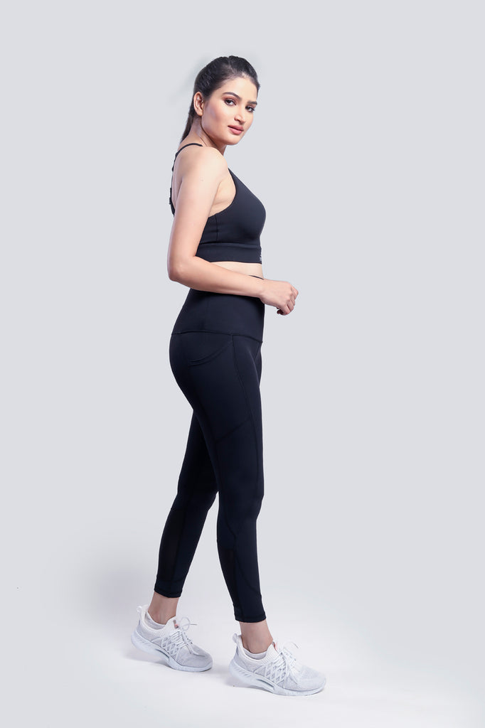 High Impact Performance Tights - Black - Brakefree