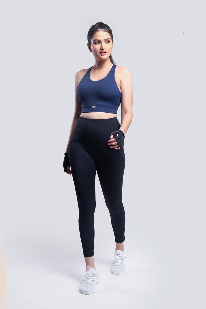 High Impact Adjustable Bra- Blue - Brakefree