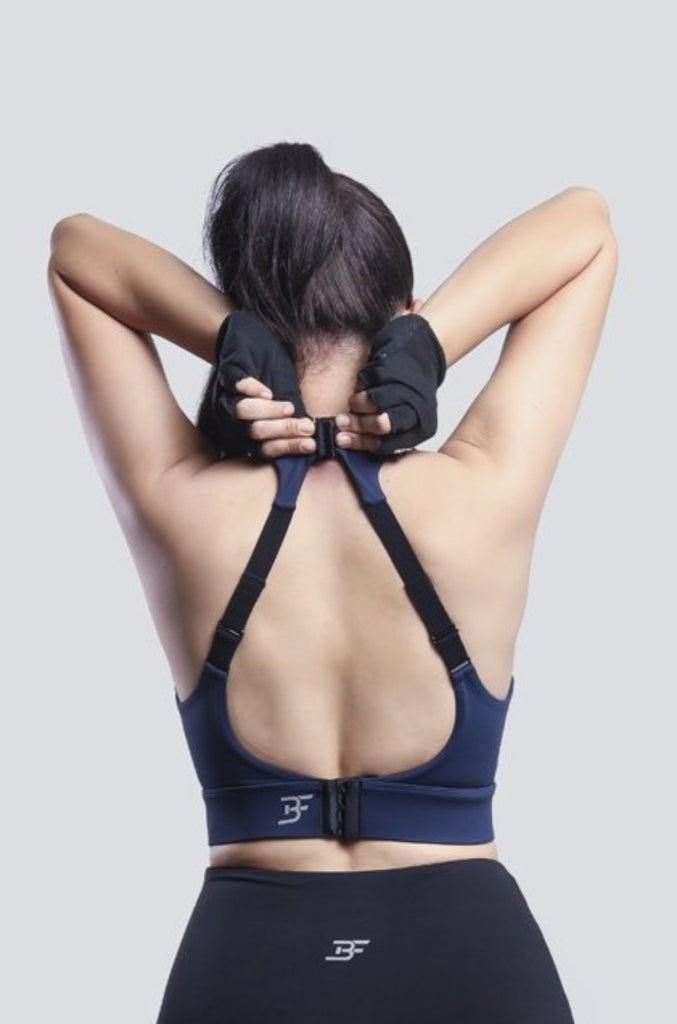High Impact Adjustable Bra- Blue - Brakefree