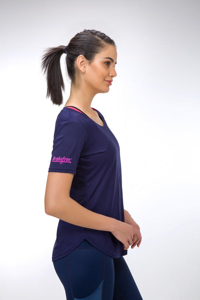 High Impact Lightweight Tee - Blue - Brakefree