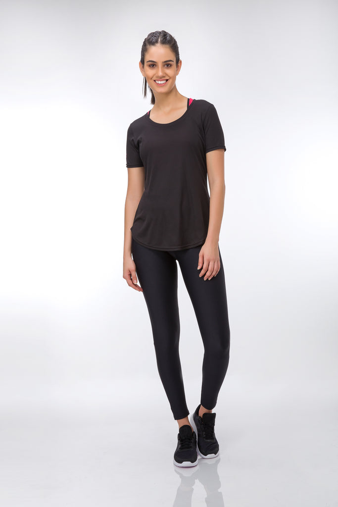 High Impact Lightweight Tee - Black - Brakefree