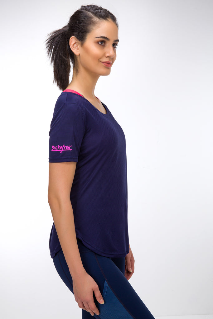 High Impact Lightweight Tee - Blue - Brakefree